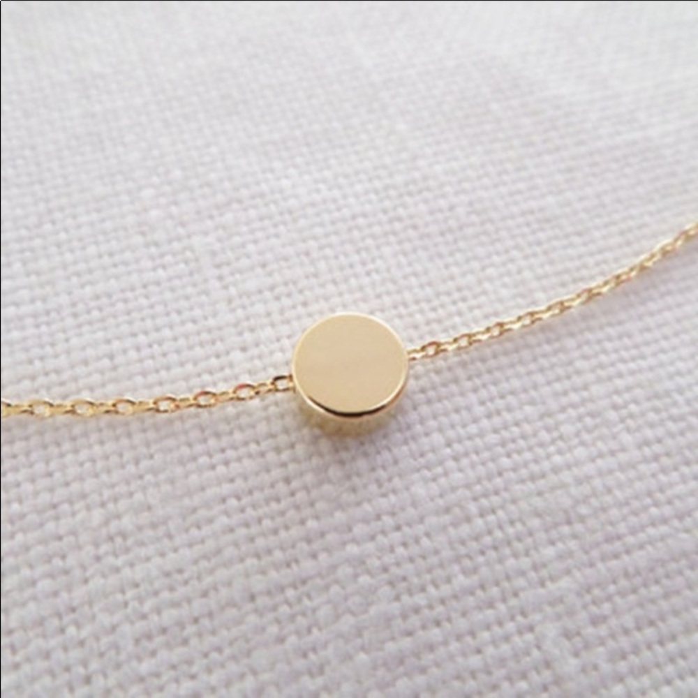 ‼️LAST ONE‼️Dainty Dot Pendant Necklace Gold Tone